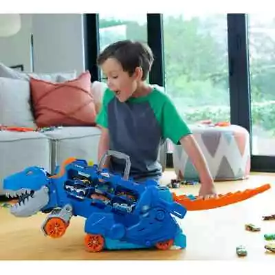 Buy Hot Wheels City Let's Race Netflix - Ultimate T-Rex Transporter Kids Play Toy • 104.99£