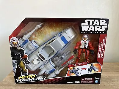 Buy Star Wars The Force Awakens Hero Mashers Toy Resistance X-Wing & Pilot NEW • 15.99£