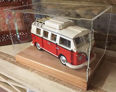 Buy Deluxe Hardwood & Clear Acrylic Display Case For LEGO VW Camper Van • 59.99£