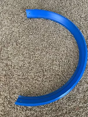 Buy Hot Wheels Criss Cross Crash Curved Track Replacement Part Piece Blue • 7.18£