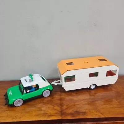 Buy Bundle Collection Of Playmobil Caravan And Police Car With Figure  • 14.99£