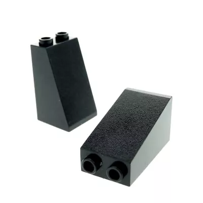 Buy 2x LEGO Roof Stone 75° 2x2x3 Black Roof Tile Slanted Studs Hollow 30499 3684a • 2.77£