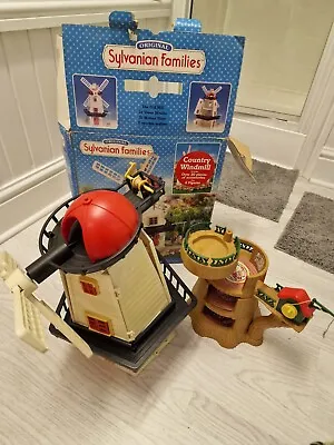 Buy Original Sylvanian Families Country Windmill And Treehouse With Accessories. • 100£