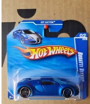 Buy Hot Wheels Bugatti Veyron #2/10 2010 Hot Auction Blue K83 Short Card (2) • 55£
