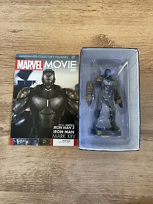 Buy Iron Man Armour Mark 25 (XXV) Striker - Eaglemoss Marvel Movie Figurine • 17.99£