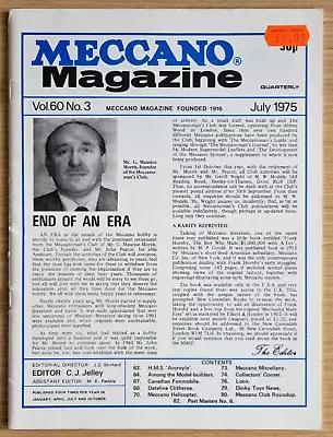 Buy Meccano Magazine July 1975. (Vol 60, No 3) Very Good+. • 2£