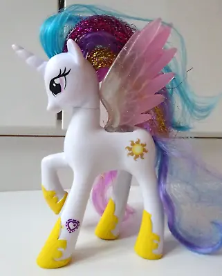 Buy My Little Pony G4 Princess Celestia White Horse Action Toy Figure - Tinsel Hair • 15£