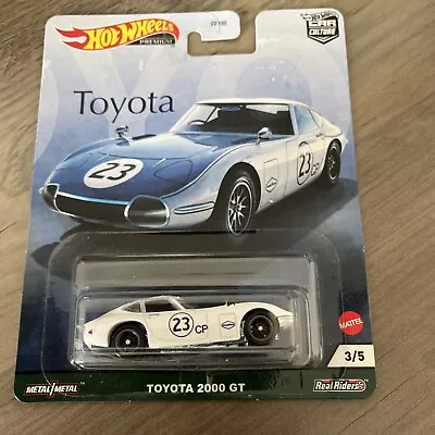 Buy Hot Wheels Premium Car Culture Toyota 2000 GT Toyota Set 3/5 Mattel Real Riders  • 9.99£