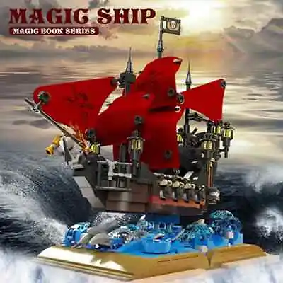 Buy Magic Book ¤ Queen Anne's Revenge (Pirates Ship) ¤ Building Set 966 Pieces ¤NEW • 51.38£