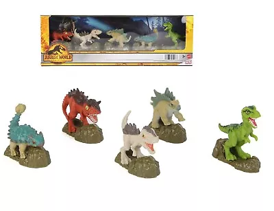 Buy Jurassic World Dominion Micro Collection 5 Figure Dinosaur Set - T-REX - BUMPY • 7.50£