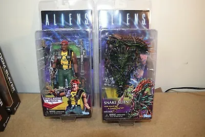 Buy NECA ALIENS Series 13 KENNER EXPANDED UNIVERSE SNAKE ALIEN & SGT. APONE Figures • 49.50£