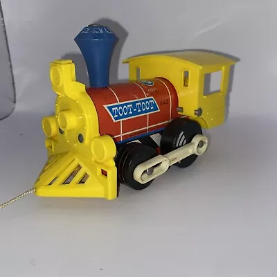 Buy Vintage Fisher Price Toot-Toot Train 643 Engine 1964 Wood Made In USA Pull Along • 6.99£