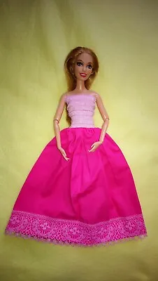 Buy Barbie Teresa Dolls Dress Pink Princess Wedding Dress Ball Dress Clothing K40 • 5.19£