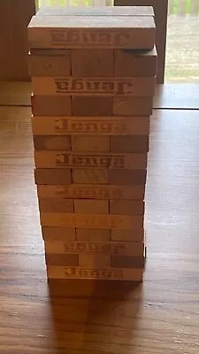 Buy Classic Jenga Stacking Wooden Block Game Doodle Drawing On Some Ideal Spares • 1.99£