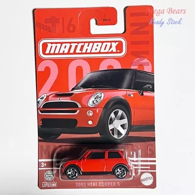 Buy Matchbox 2003 Mini Cooper S (Red) 2024 Mini Series • 5.47£