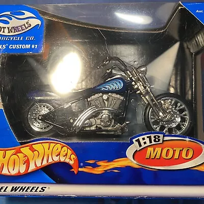 Buy Hot Wheels Custom #1 Motorcycle - 1:18 Scale - Excellent - BOXED Shipping • 14.95£