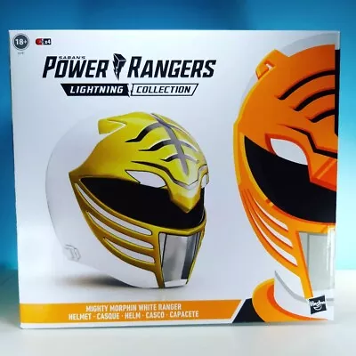 Buy Mighty Morphin Power Rangers White Ranger Helmet Hasbro Lightning Collection UK • 145£