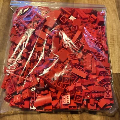 Buy 500g Bag Of Lego Mixed Bricks & Parts Red • 10£