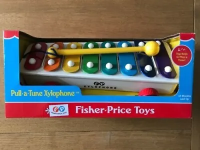 Buy Fisher Price Classic Pull-a-Tune Xylophone Colourful Pull Along Toy • 18.80£