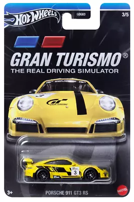 Buy Hot Wheels Porsche 911 GT3 RS Yellow Gran Turismo New 2024 Die-cast • 9.60£