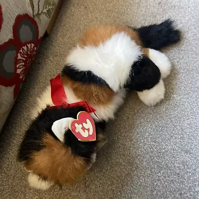 Buy Ty Beanie Cat - Maggie With Tag & Red Bow 18 Inch • 9.99£
