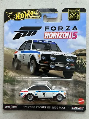 Buy 2023 Hot Wheels Premium 78 FORD ESCORT RS 1800 MK2 Forza Horizon 5 Real Riders • 24.99£