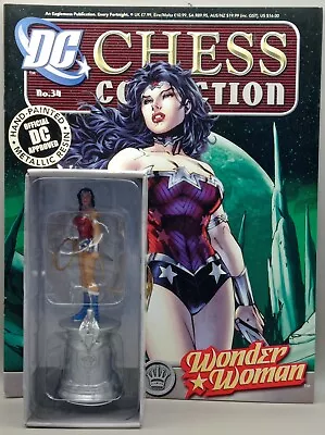 Buy Eaglemoss DC Chess Collection Wonder Woman White Queen Issue 34 With Magazine • 25£