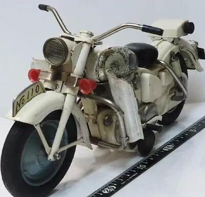 Buy Bandai Tin Toy Motorcycle Kawasaki MEGURO White Friction F/S FEDEX • 1,306.08£