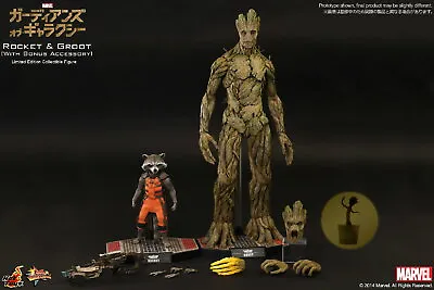 Buy Dpd 1/6 Hot Toys Mms254 Marvel Guardians Of The Galaxy Rocket & Groot Figure • 541.99£