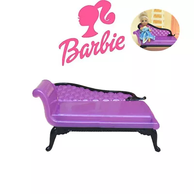 Buy Cartoonish Barbie Dollhouse Sofa Set Plastic Accessories Interactive Diy Toy • 6.30£