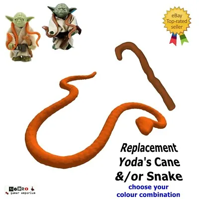 Buy Star Wars Yoda Cane Snake Reproductions For Vintage Kenner Figures • 10.45£