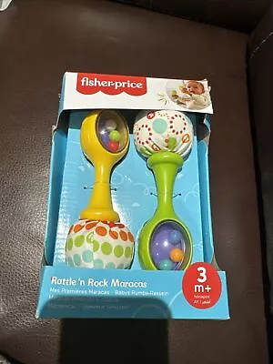 Buy Fisher-Price Baby Toys Rattle ‘n Rock Maracas Set Of 2 Soft Musical Instrumen... • 11.99£