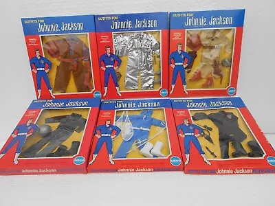 Buy Johnnie Jackson Adventure Hero Outfits ~ Complete Original Set Of Six ~ Mego • 90£