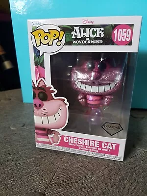 Buy Funko Pop! Disney Alice In Wonderland 1059 Cheshire Cat Diamond Special & Prot • 22.99£