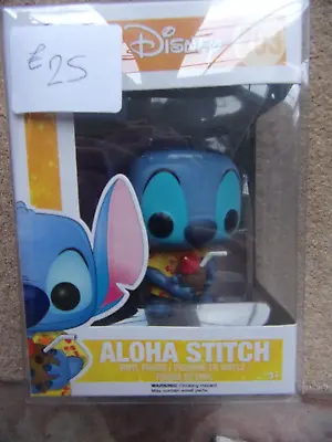 Buy FUNKO Pop! ALOHA STITCH With Pop Protector Disney 203 Lilo And Stitch Disney • 25£