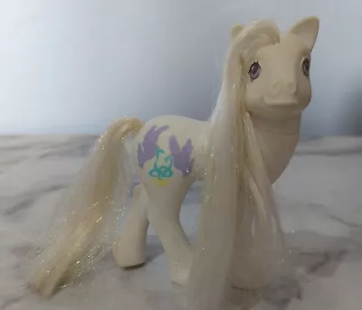 Buy My Little Pony MLP G1 White Pony Bride Wedding Purple Doves Hasbro 1989 • 15£