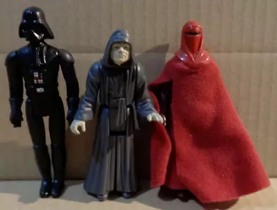 Buy 3x Vintage Kenner Star Wars Figures Darth Vader, Royal Guard, Emperor • 14.99£