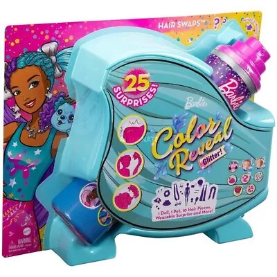 Buy Mattel Barbie Color Reveal Balloon Hair Change Doll Glitter Violet & Blue Hair • 44.93£