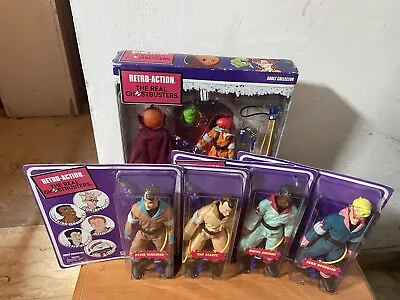 Buy 2010 Mattel | Retro-Action| The Real Ghostbusters Complete Set Of 4 + Janine Slimer • 600.62£