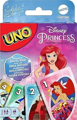 Buy Mattel Games UNO Disney Princess The Little Mermaid Card Game For Family Night • 9.99£