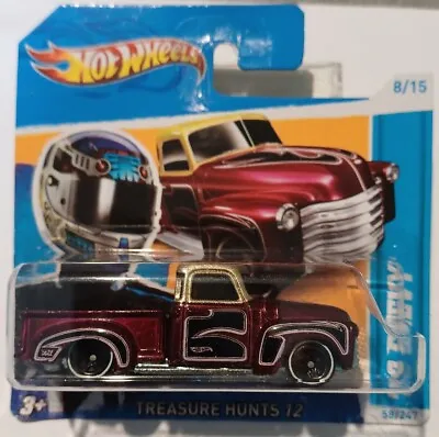 Buy Hot Wheels 2012 Treasure T-Hunt 8/15  '52 Chevy Mint In Short Card • 5.99£