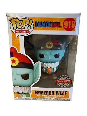 Buy Funko Pop Emperor Pilaf 919 Dragon Ball Special Edition Vinyl Figure Box Damage • 1£