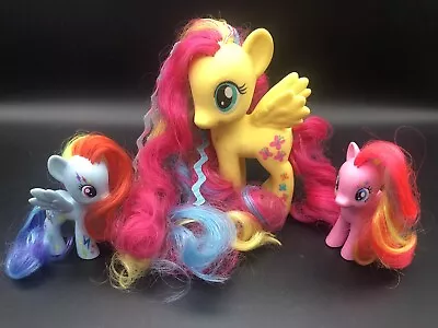 Buy 🌈My Little Pony G4 Fluttershy , Rainbow Dash, Neon Rainbow Pinky Pie Bundle • 18.99£