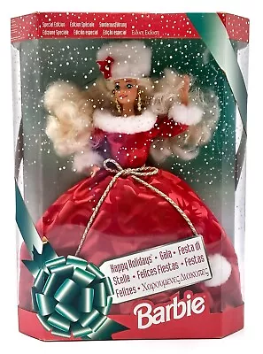 Buy 1994 Happy Holidays Gala Barbie Doll / Special Edition / Mattel 12432 / NrfB • 117.08£