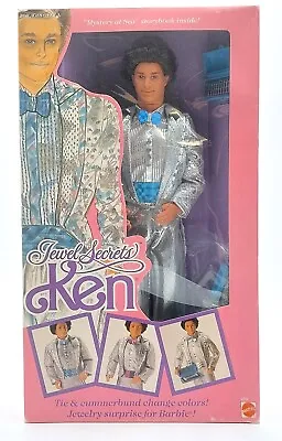 Buy Vintage Jewel Secrets Ken Barbie Doll / 1987, Mattel 1719, NrfB, Original Packaging • 102.41£