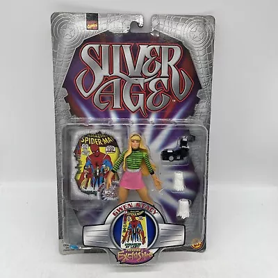 Buy Spider-Man Gwen Stacy Action Figure  ToyBiz Silver Age 1999 • 34.99£