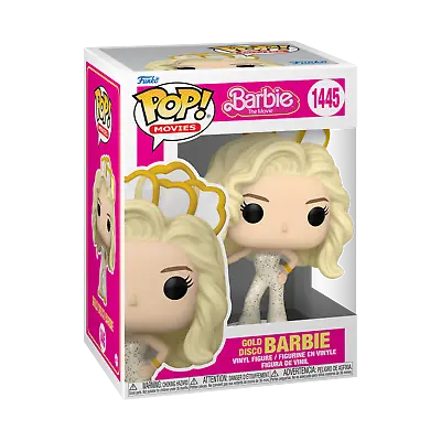 Buy Funko Pop Barbie Gold Disco (1445) Barbie The Movie Film Vinyl Figure Figurine • 14.99£