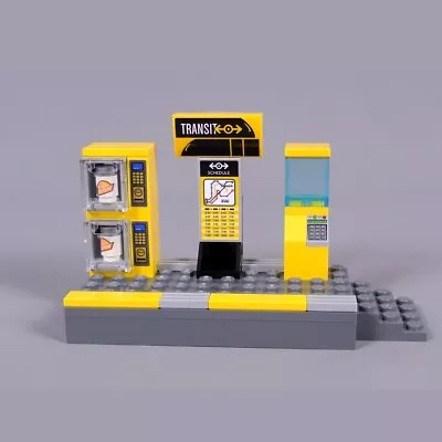 Buy LEGO® City Tram Platform Station & Vending Machine Train Bus From Set 60271 • 12.99£
