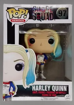 Buy Funko POP #97 Harley Quinn - DC Suicide Squad Damaged Box - Includes Protector • 13.99£