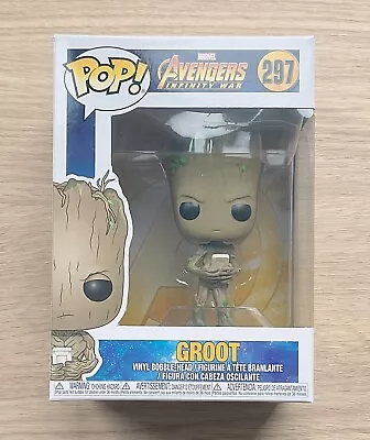 Buy Funko Pop Marvel Avengers Infinity War Groot With Game #297 + Free Protector • 19.99£